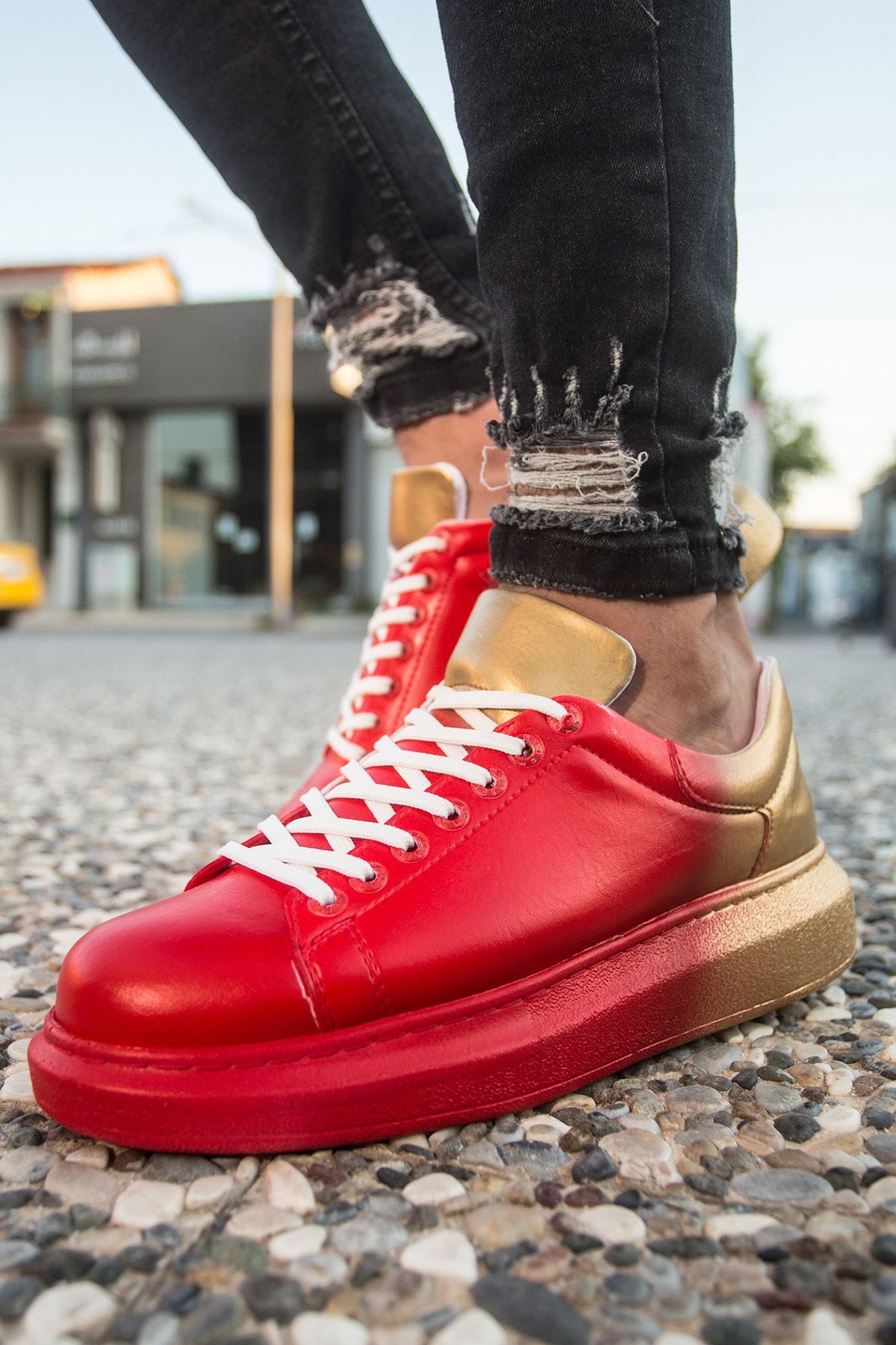 CH254 CBT Pittura Herren Sneaker 440 Rot / SARI