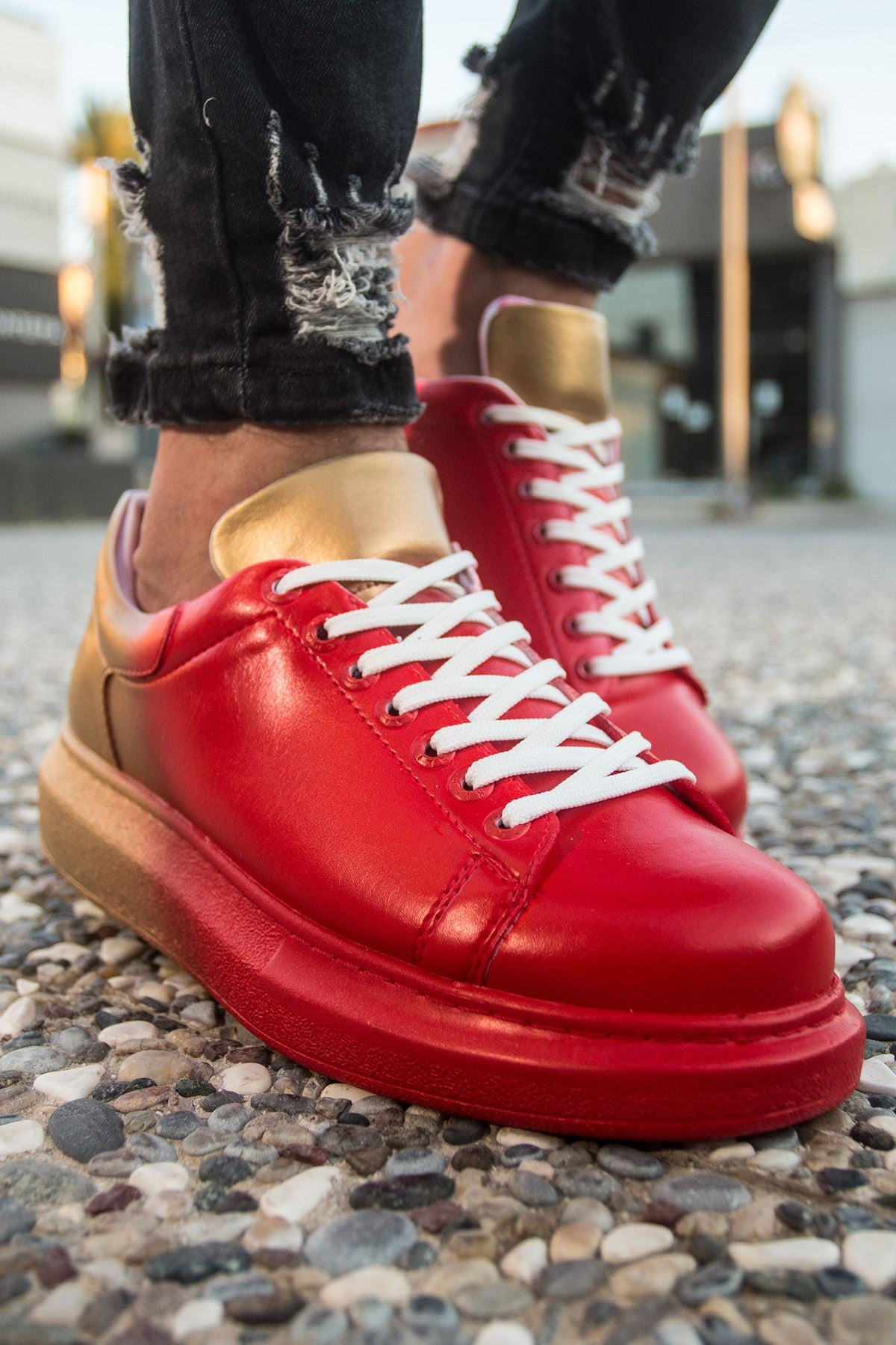 CH254 CBT Pittura Herren Sneaker 440 Rot / SARI