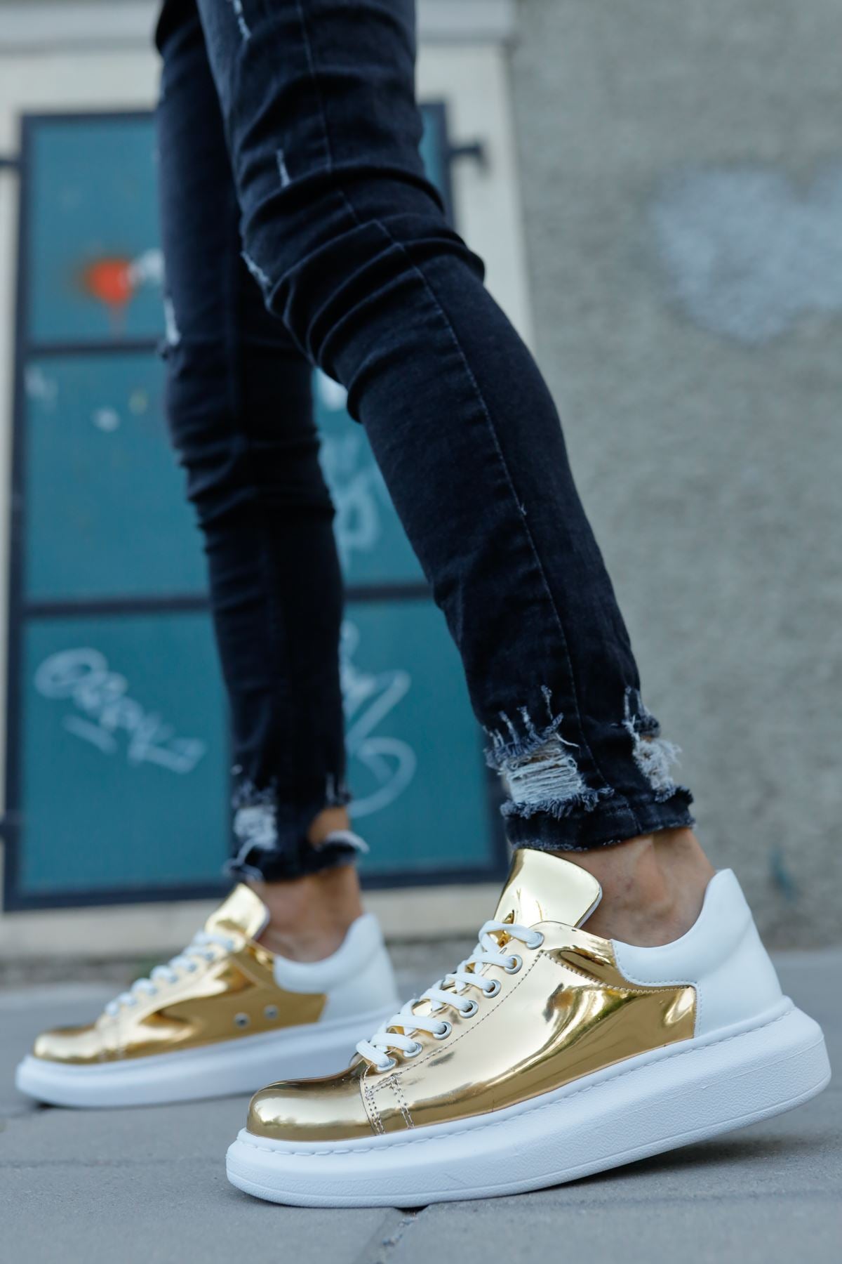CH259 ABT Specchio Men Sneaker Gold/White