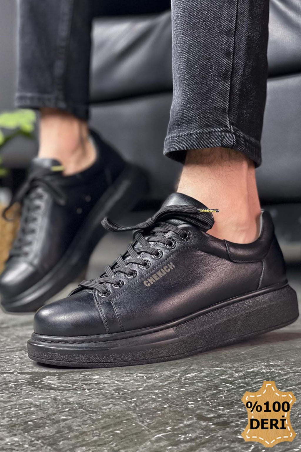 CH257 DST Estrella Deri Men Sneaker Black