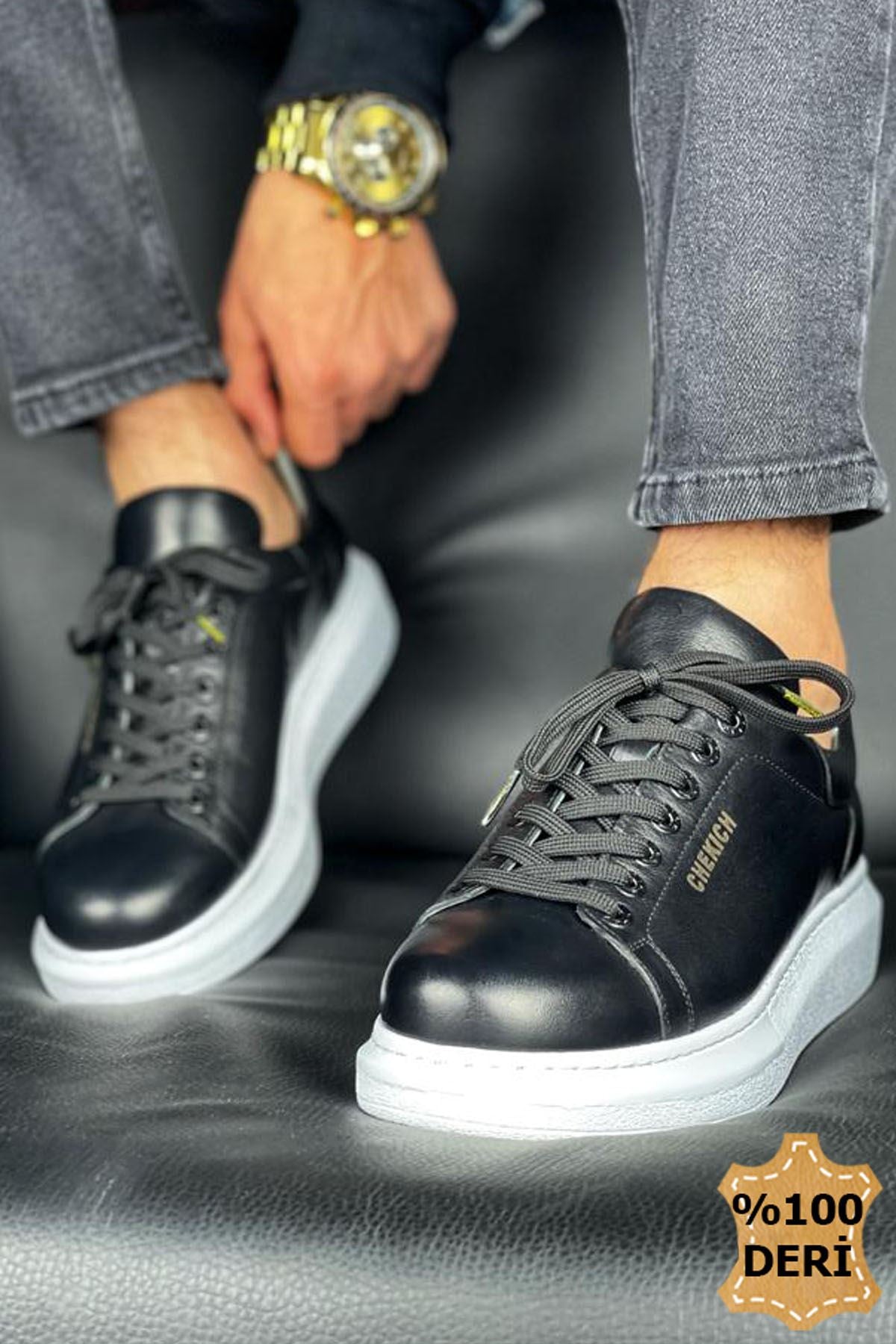 CH257 - DBT Estrella Deri Men Sneaker Black