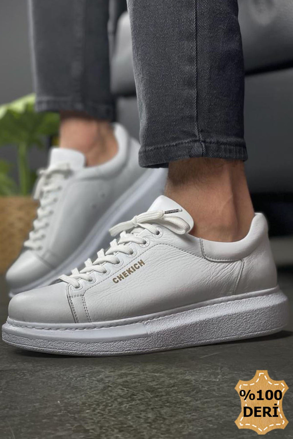 CH257 - DBT Estrella Deri Men Sneaker White