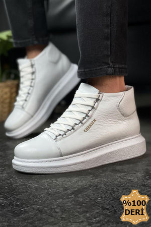 CH258 - DBT Roma Deri Men's Boots White