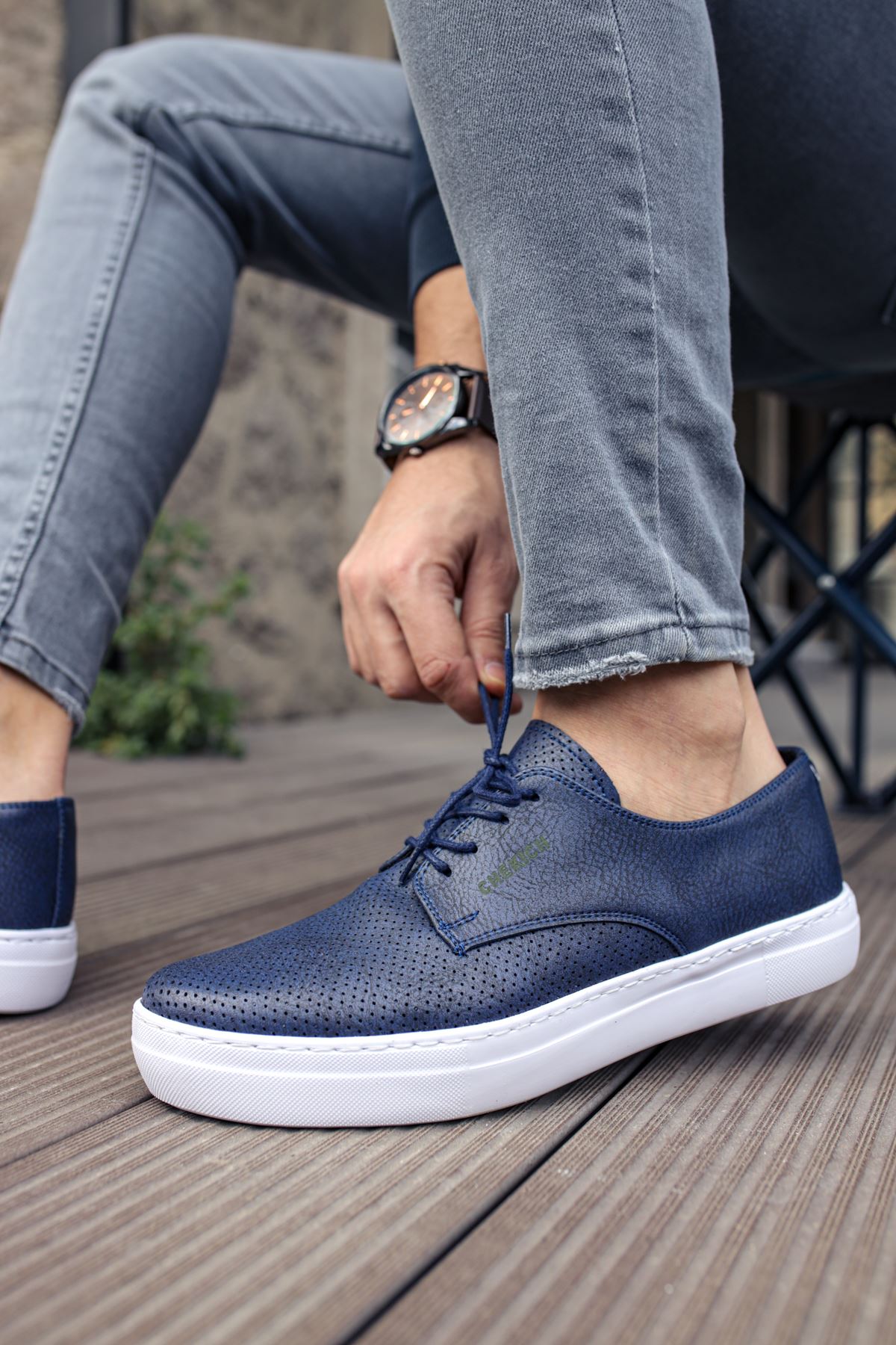 CH061 CBT Rex Men Sneaker Navy Blue