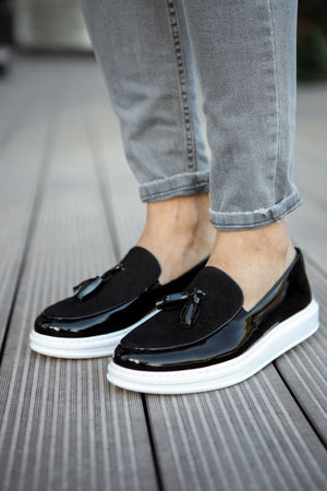 CH002 RBT Loafer Vernicata Herren Sneaker Schwarz