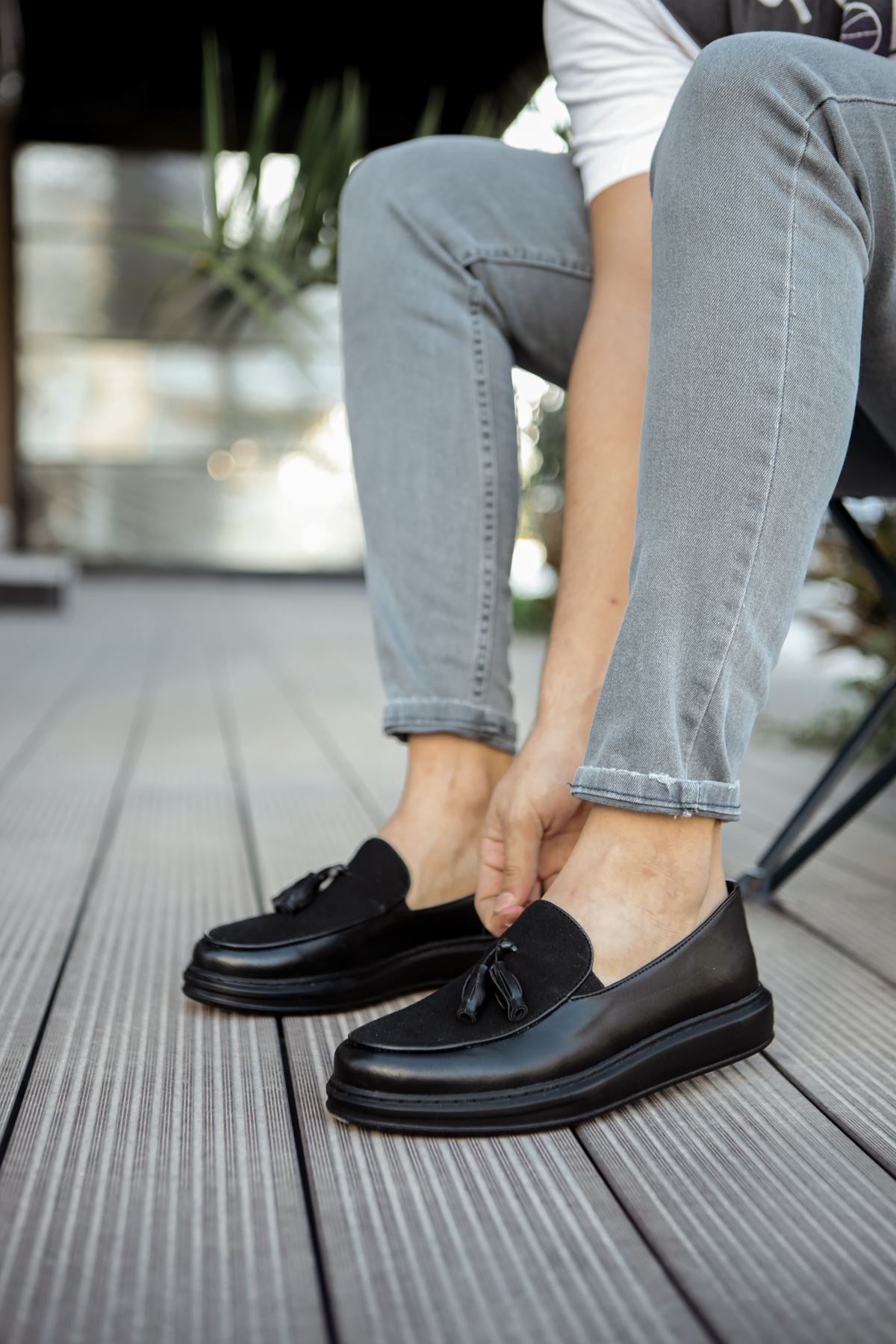 CH002 - CST Loafer Pelle Men Sneaker Black