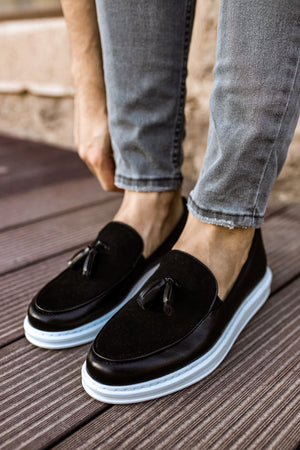 CH002 CBT Loafer Pelle Herren Sneaker Schwarz