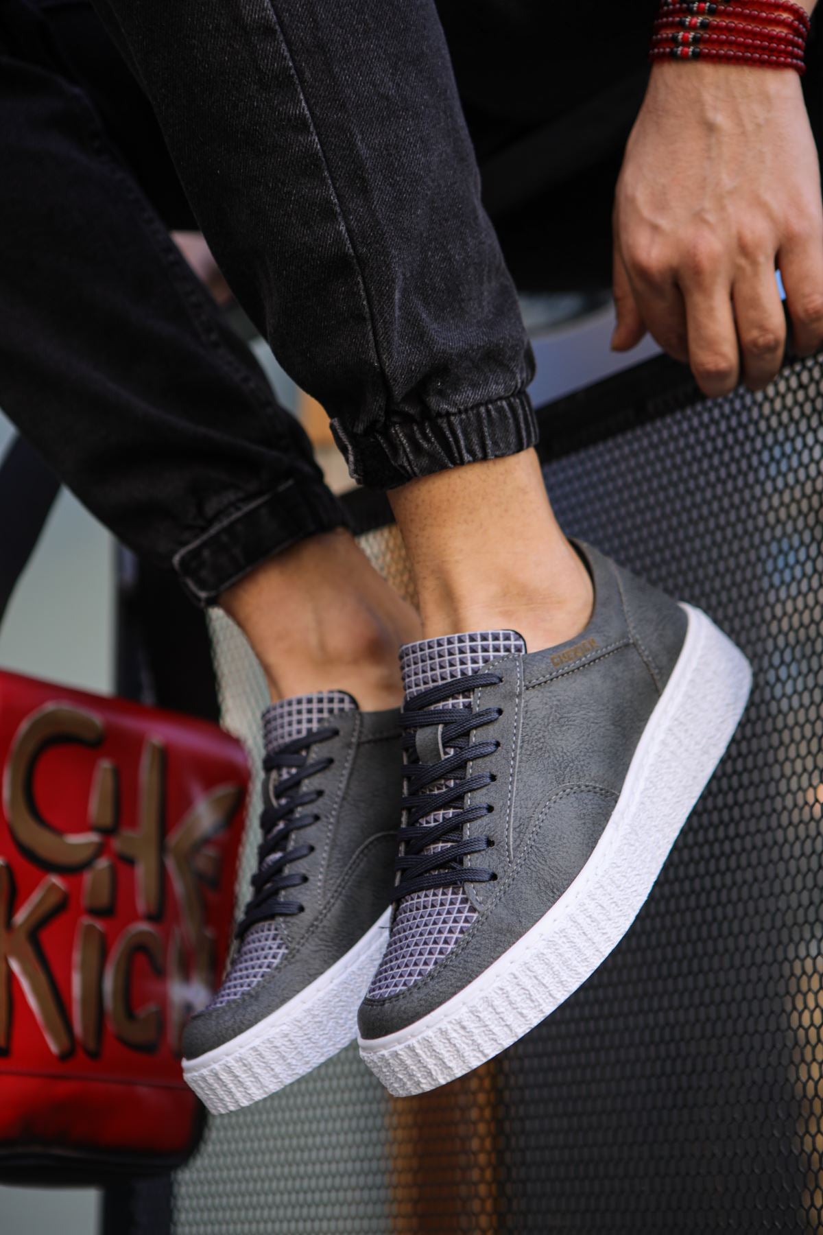 CH017 - FBT Pyramid Men Sneaker Grey