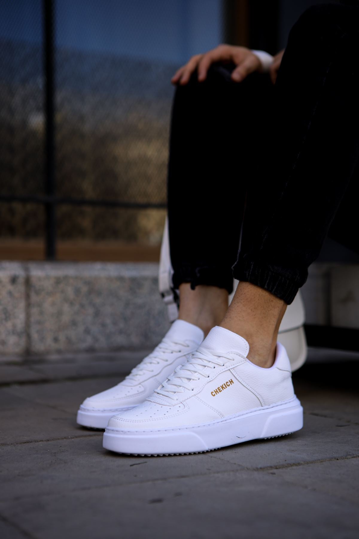 CH087 - CBT Kenton Men Sneaker White / White