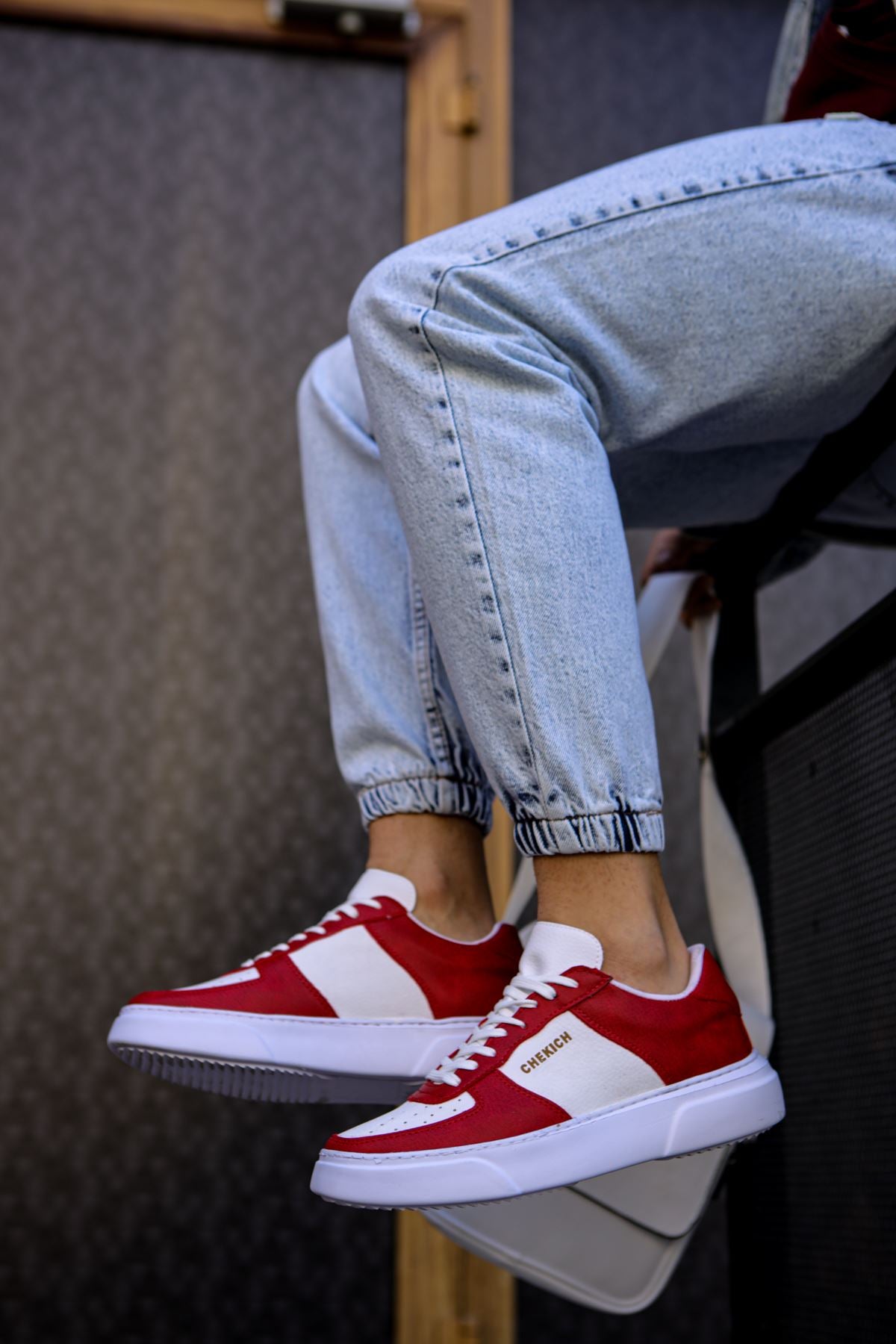 CH087 - CBT Kenton Men Sneaker Red / White
