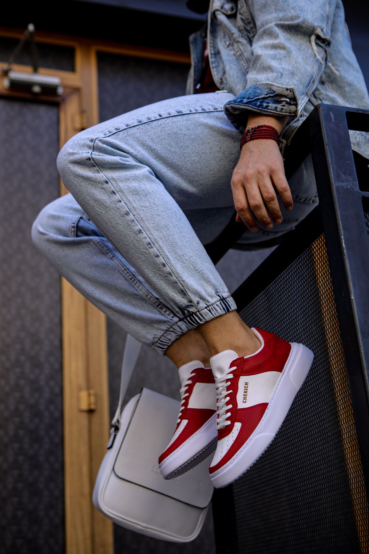 CH087 - CBT Kenton Men Sneaker Red / White