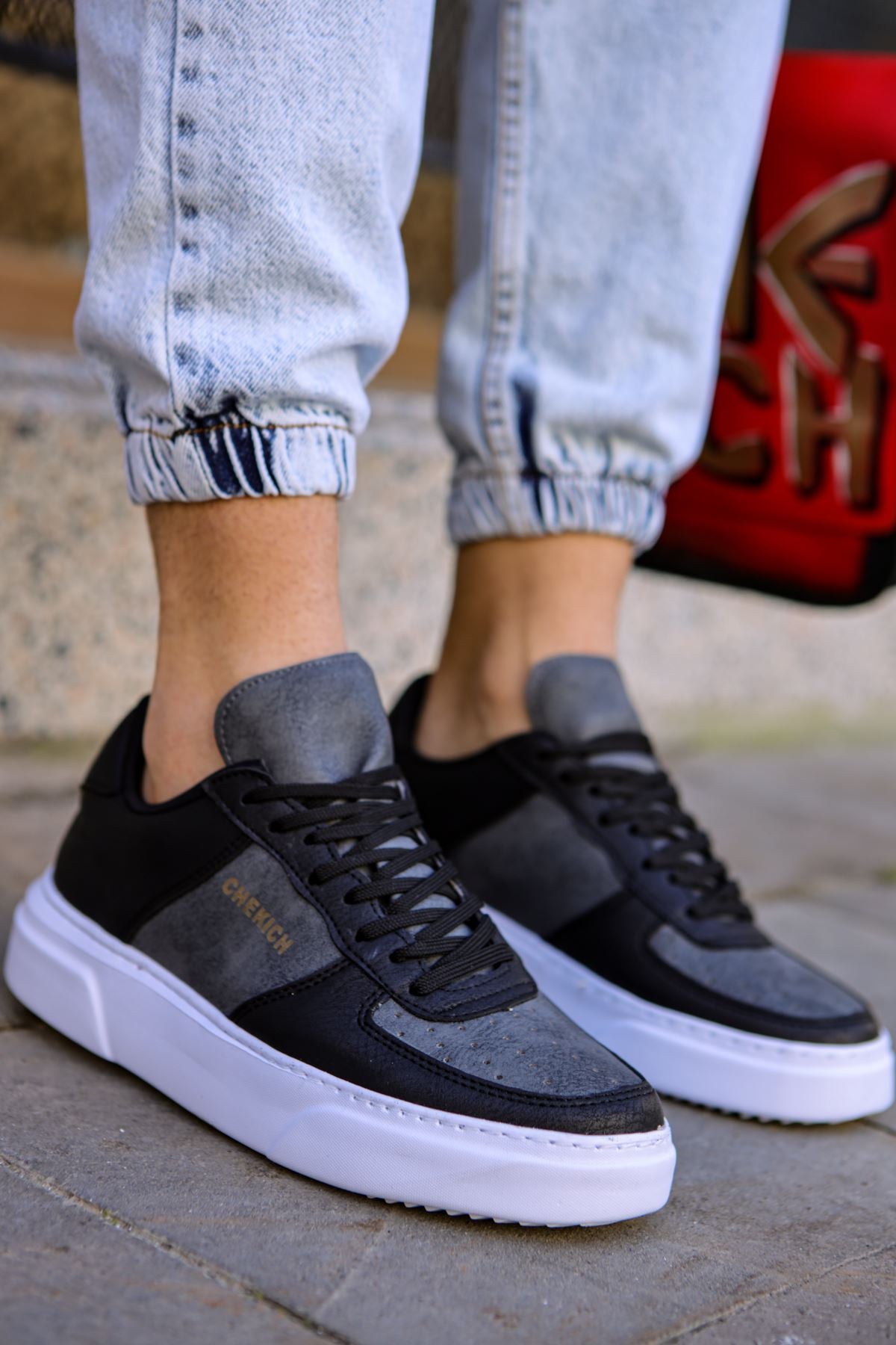 CH087 - CBT Kenton Men Sneaker Black / Grey