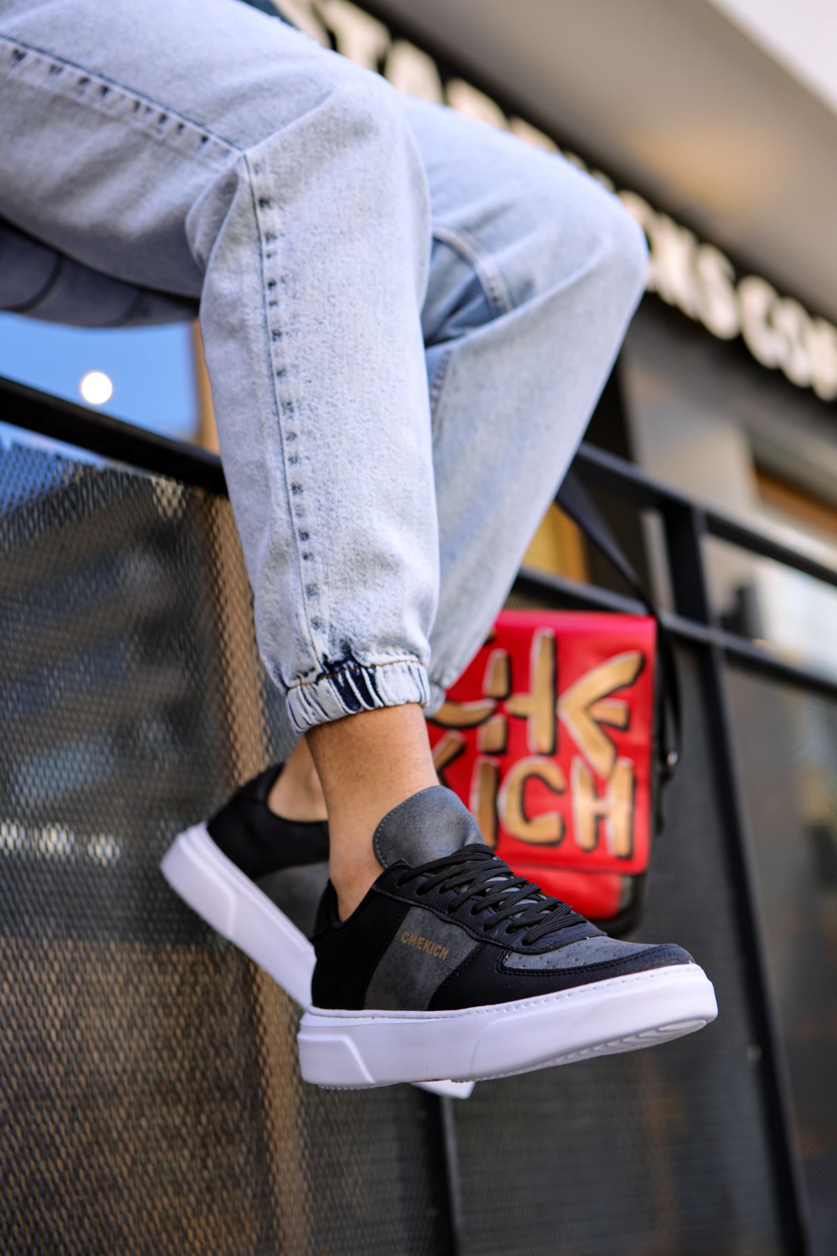 CH087 - CBT Kenton Men Sneaker Black / Grey