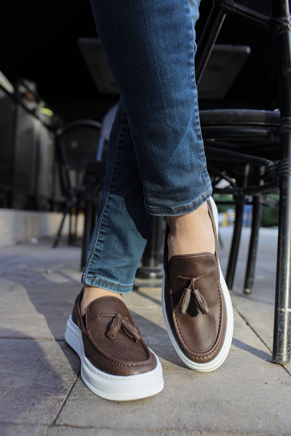 CH127 - CBT Loafer-X Men Sneaker Brown