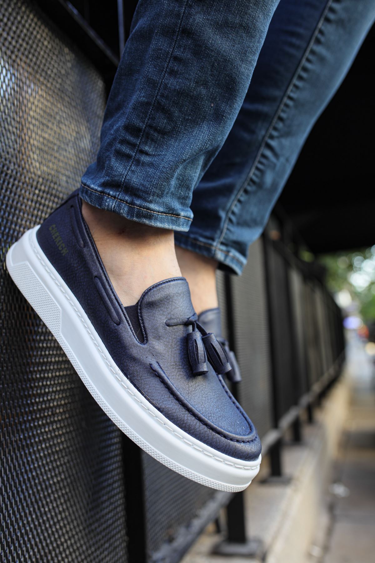 CH127 - CBT Loafer-X Men Sneaker Navy Blue