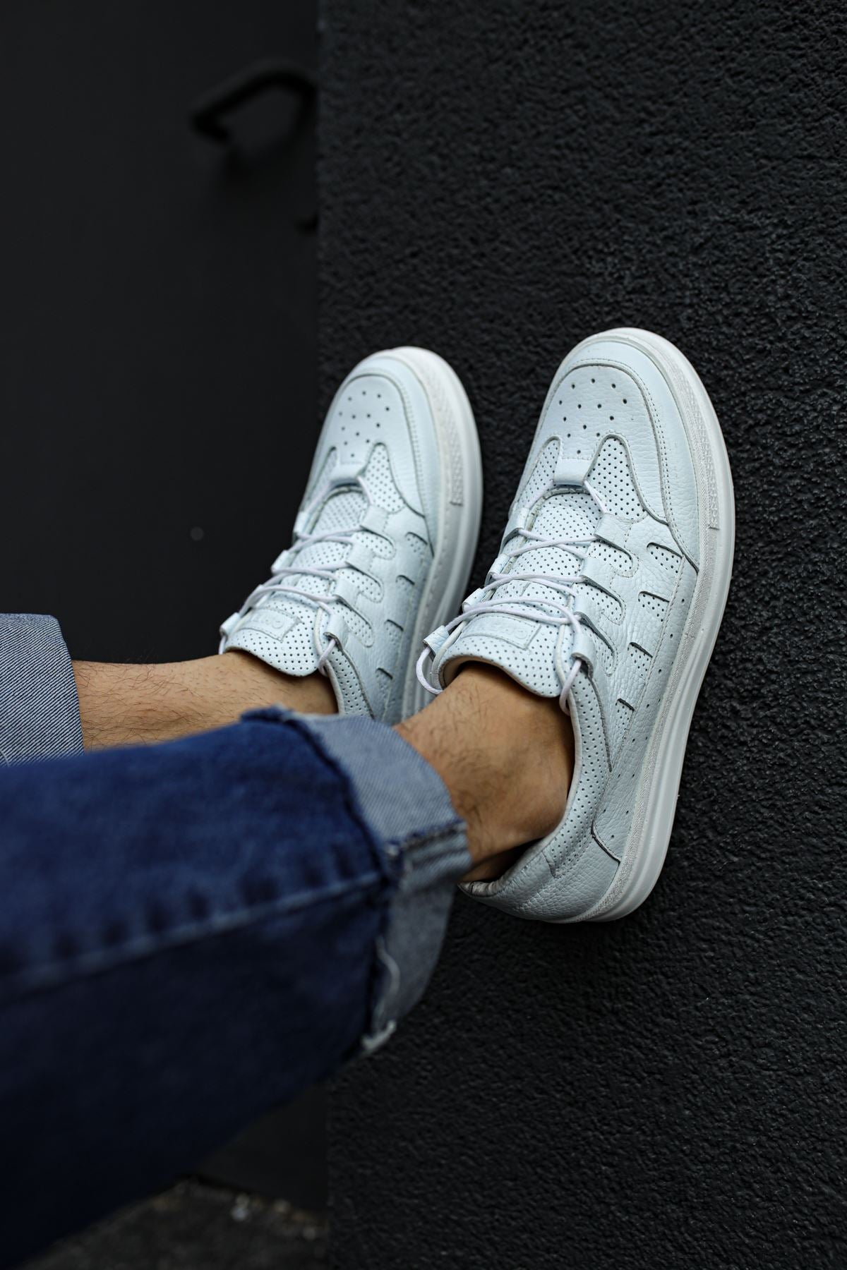 CH040 DBT C-Rey Deri Herren Sneaker Weiß