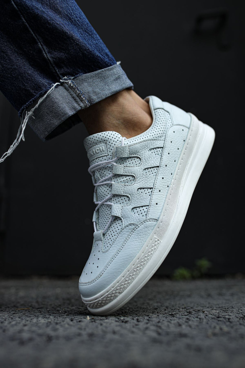CH040 DBT C-Rey Deri Herren Sneaker Weiß