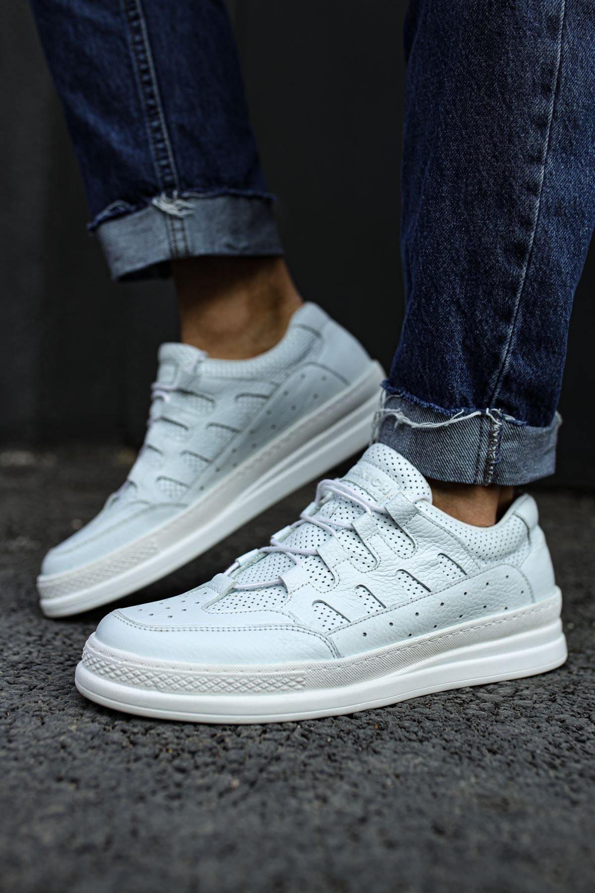 CH040 DBT C-Rey Deri Herren Sneaker Weiß