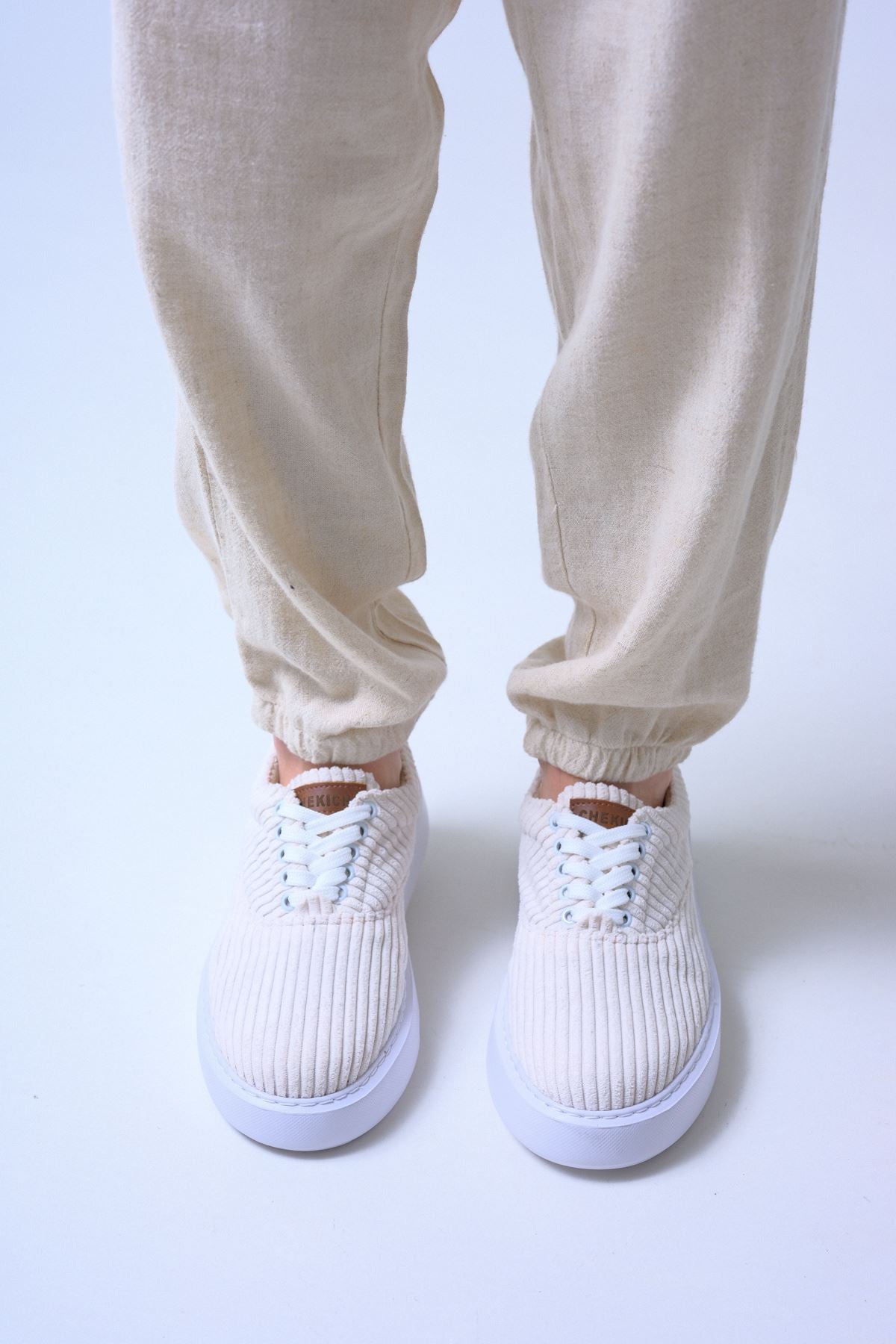 CH173 CBT Velluto Herren Sneaker Weiß