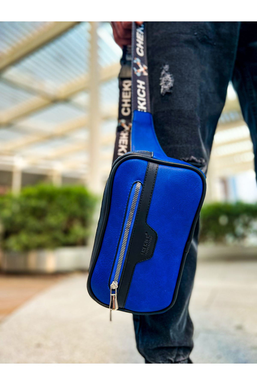 CH101 Poani Tablet Erkek Çanta Black/Blue