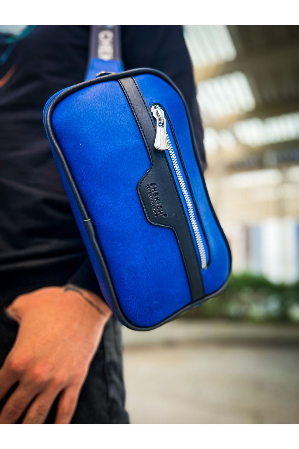 CH101 Poani Tablet Erkek Çanta Black/Blue