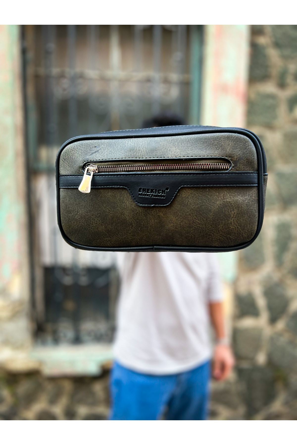CH101 Poani Tablet Erkek Çanta Black / Khaki