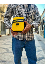 CH102 - Stealht Kare Erkek Çanta Black - Yellow