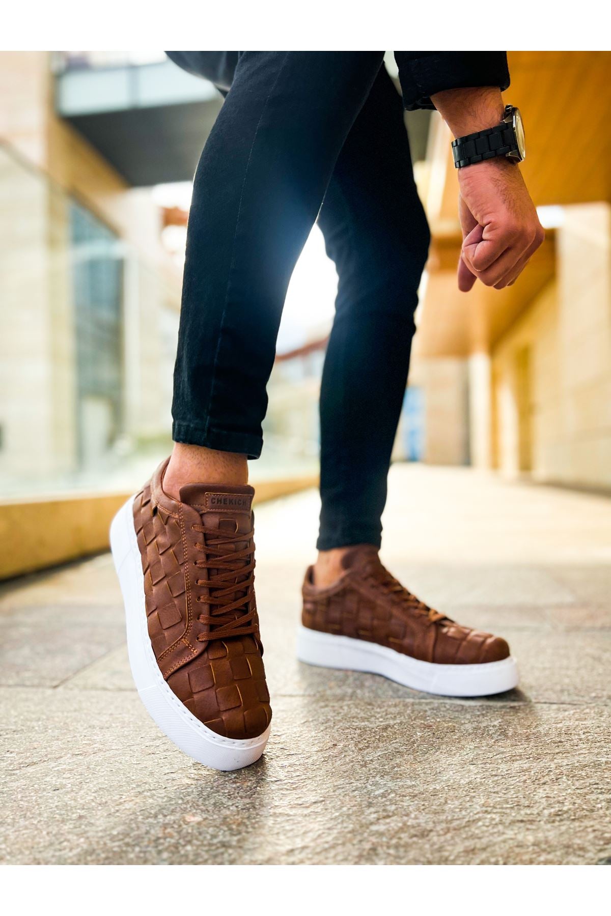 CH209 OBT Vimini Herren Sneaker Hellbraun