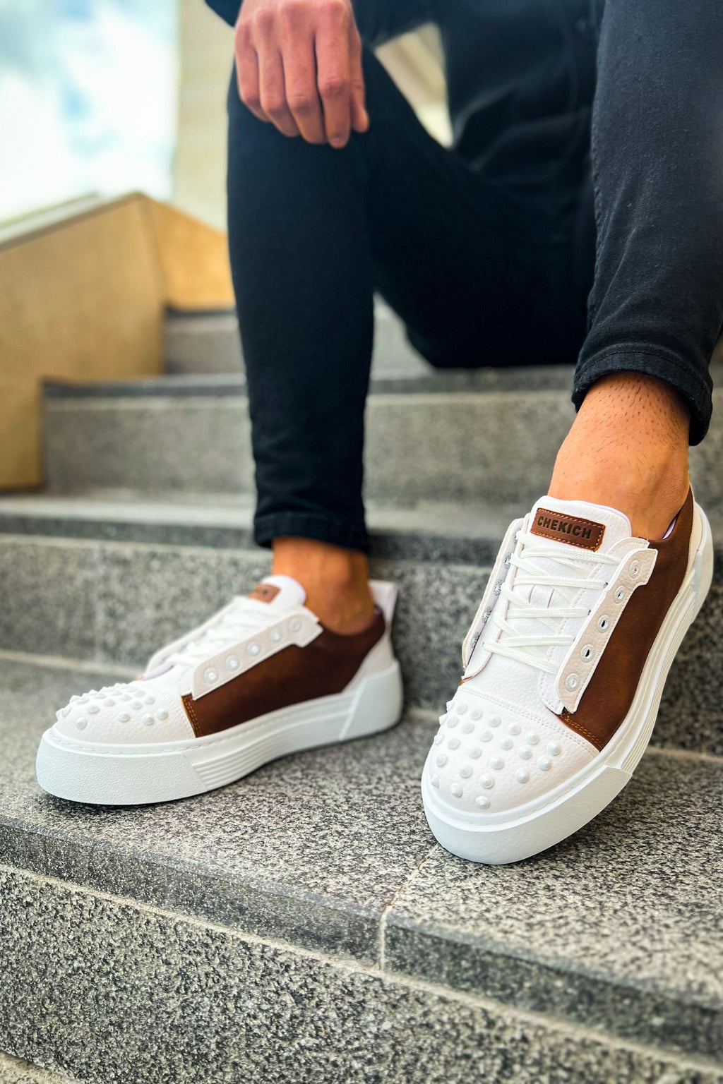 CH169 - CBT Thorn Men Sneaker White/Tan