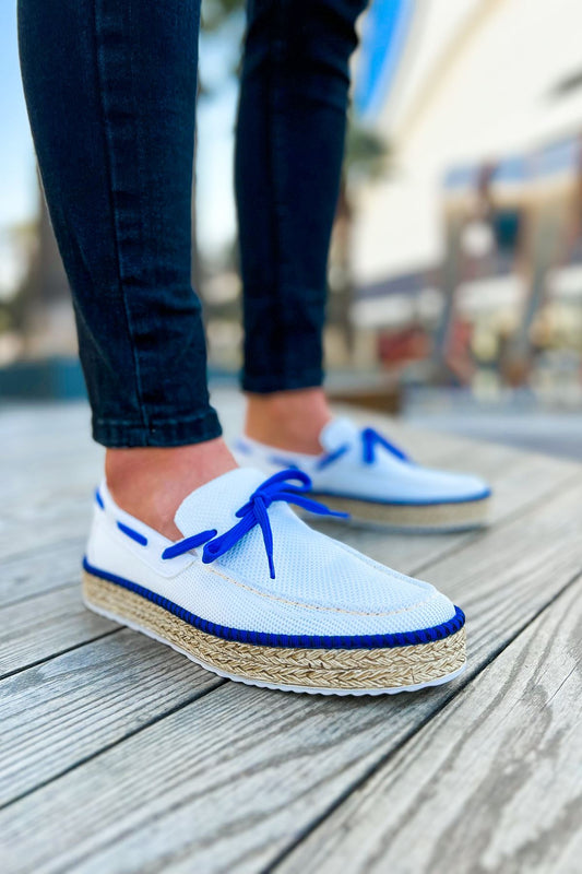 CH311 Espadril Men Sneaker White / SAX Blue