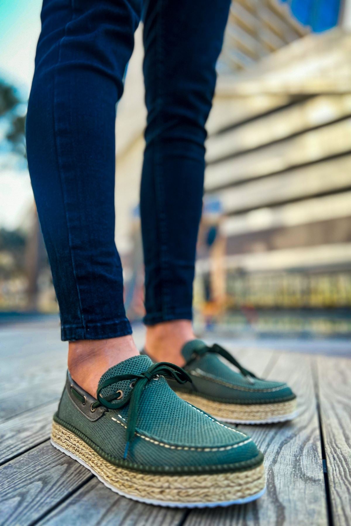CH311 Espadril Herren Sneaker Khaki