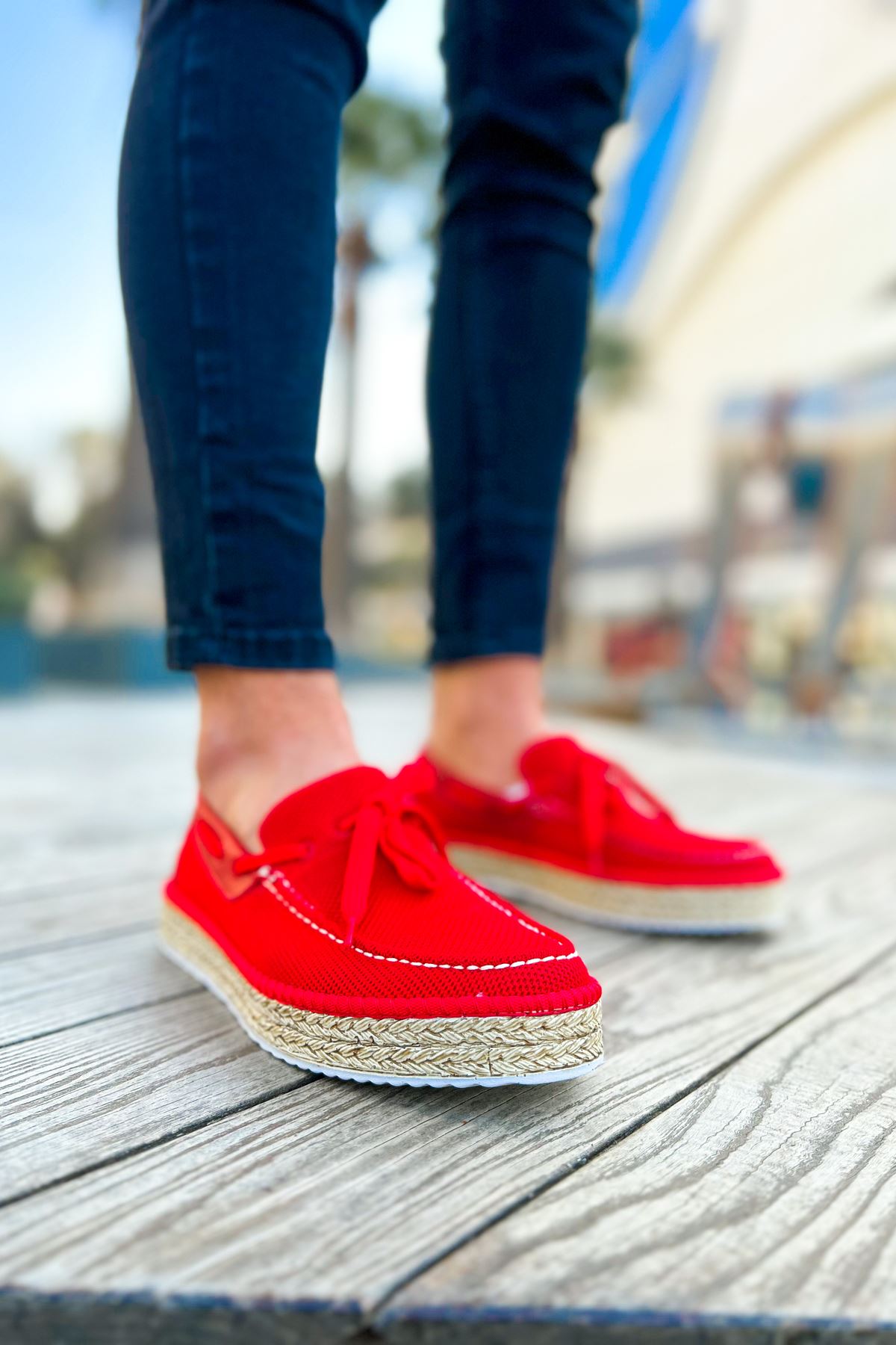 CH311 Espadril Herren Sneaker Rot