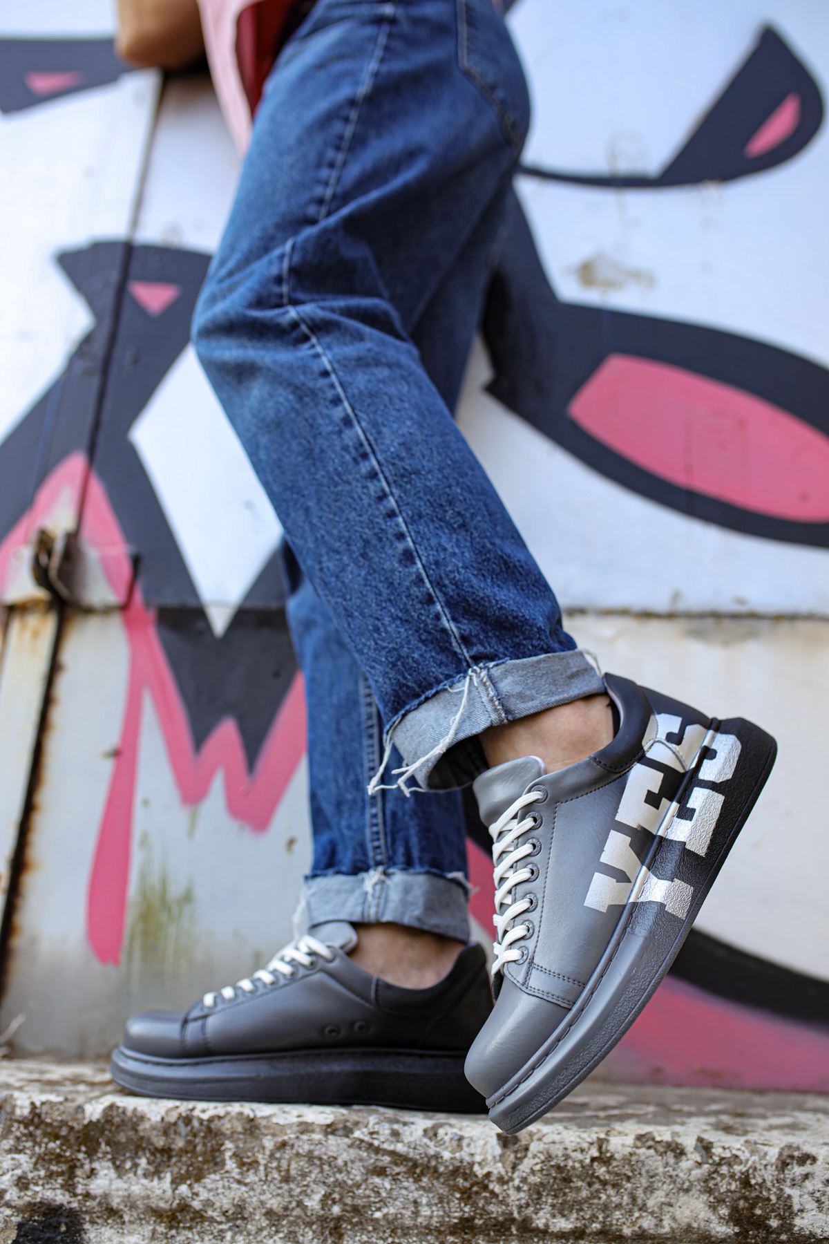 CH254 - CBT Pittura Men's Sneakers 402 YS Grey / KOYU Grey