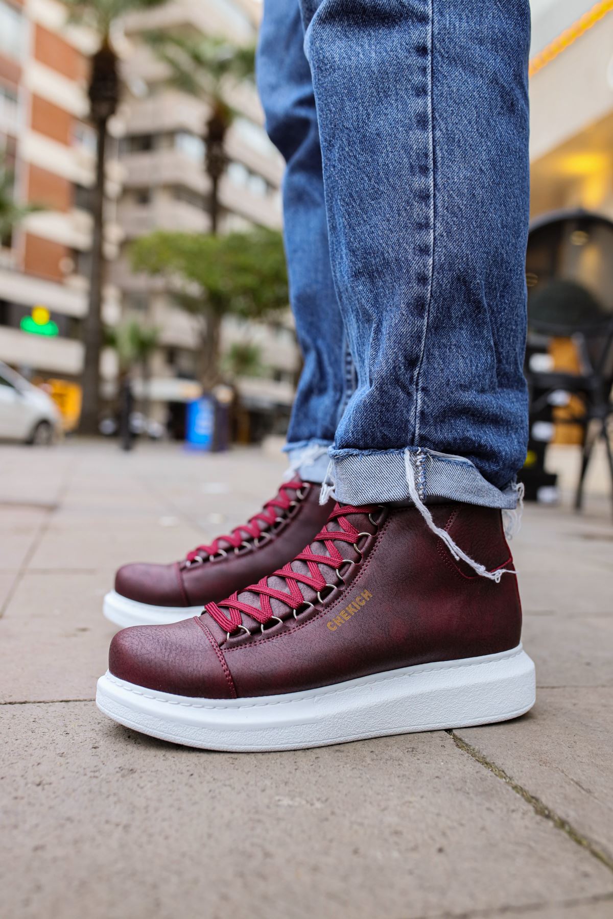 CH258 - CBT Roma Men's Boots Burgundy