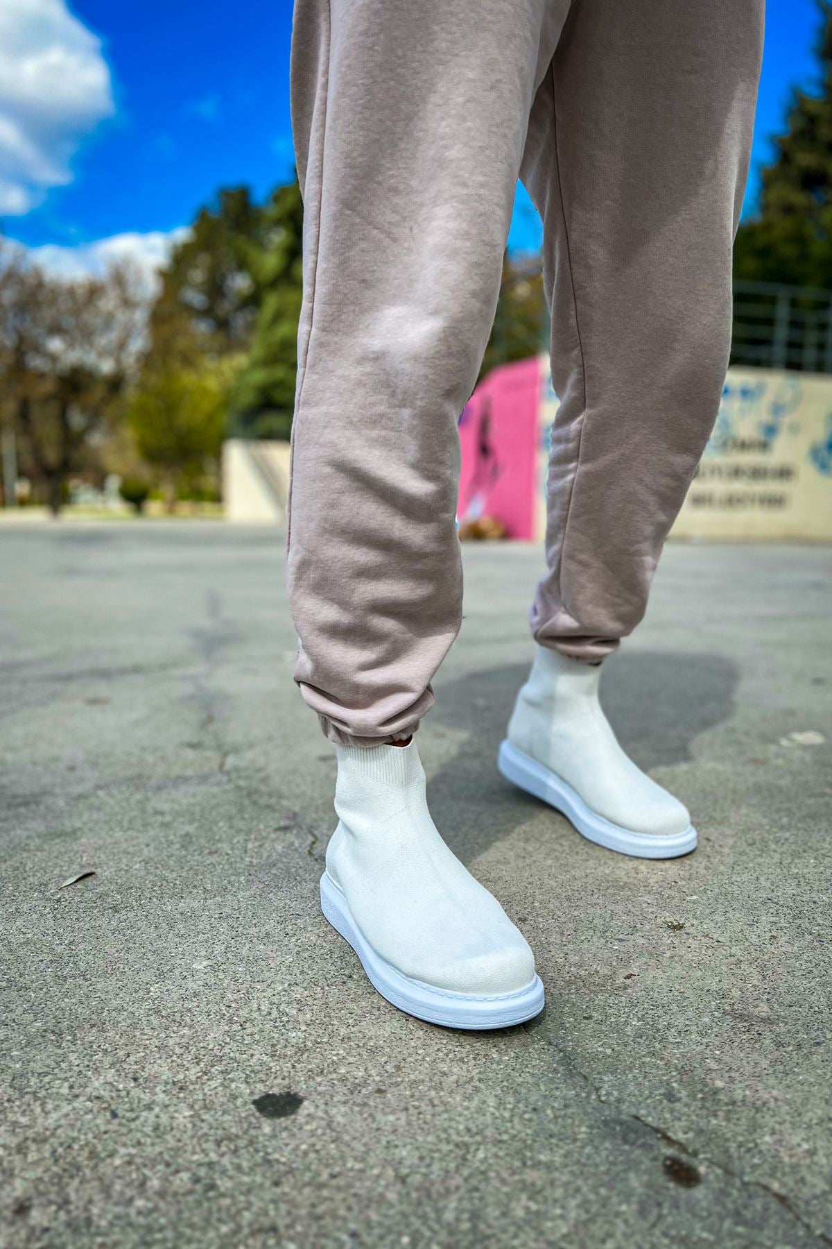 CH207 TRT Maglieria-T Herren Sneaker Weiß