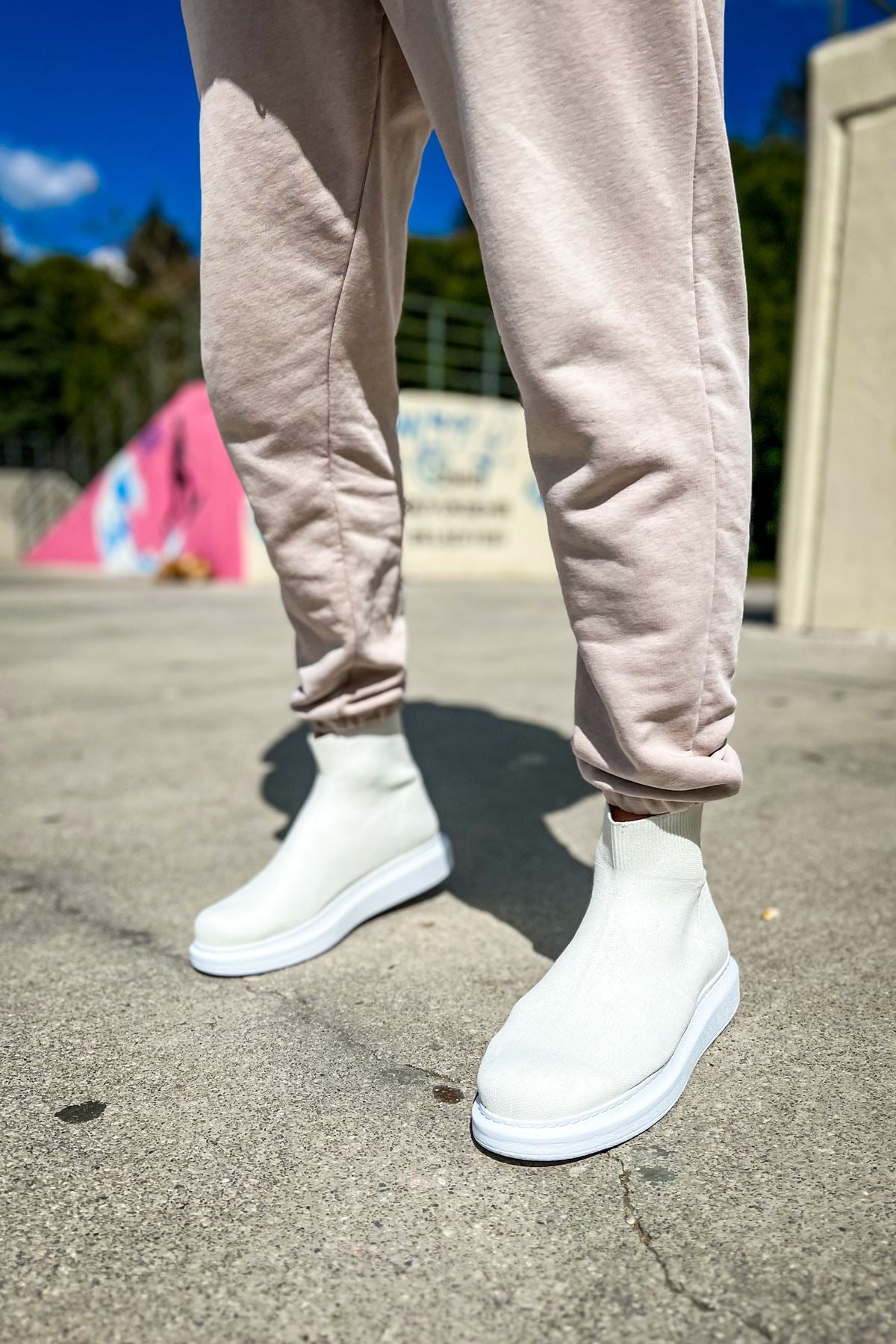 CH207 TRT Maglieria-T Herren Sneaker Weiß