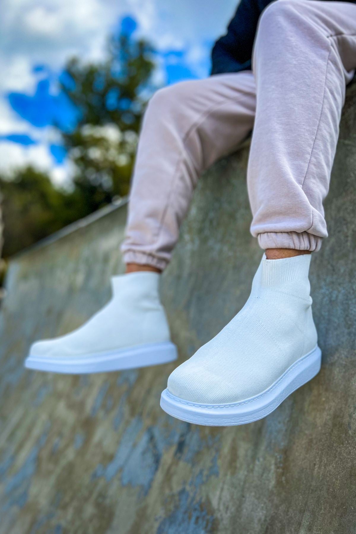 CH207 TRT Maglieria-T Herren Sneaker Weiß