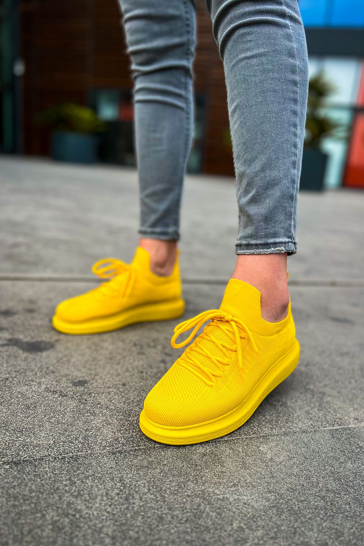 CH307 RT Tricot Herren Sneaker Gelb