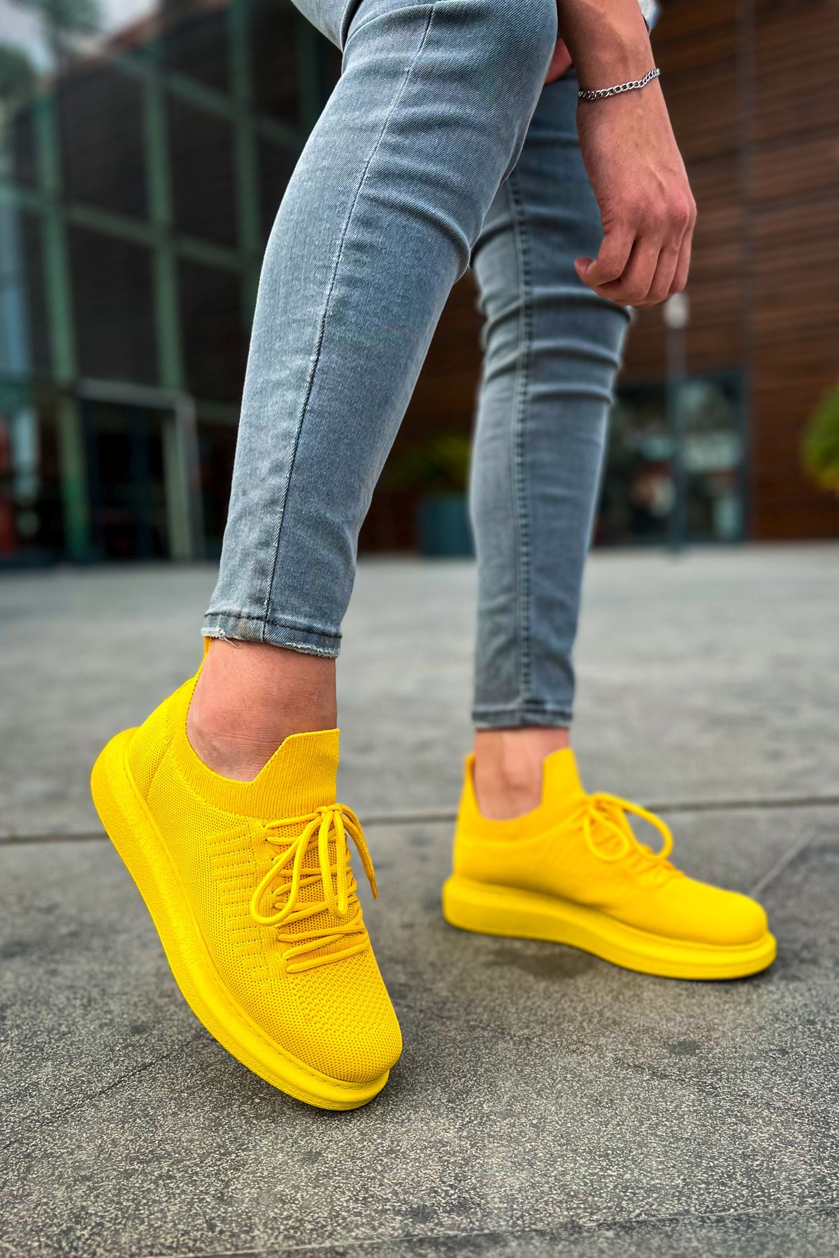 CH307 RT Tricot Herren Sneaker Gelb