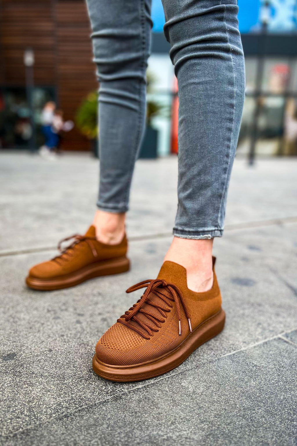 CH307 RT Tricot Men Sneaker Tan