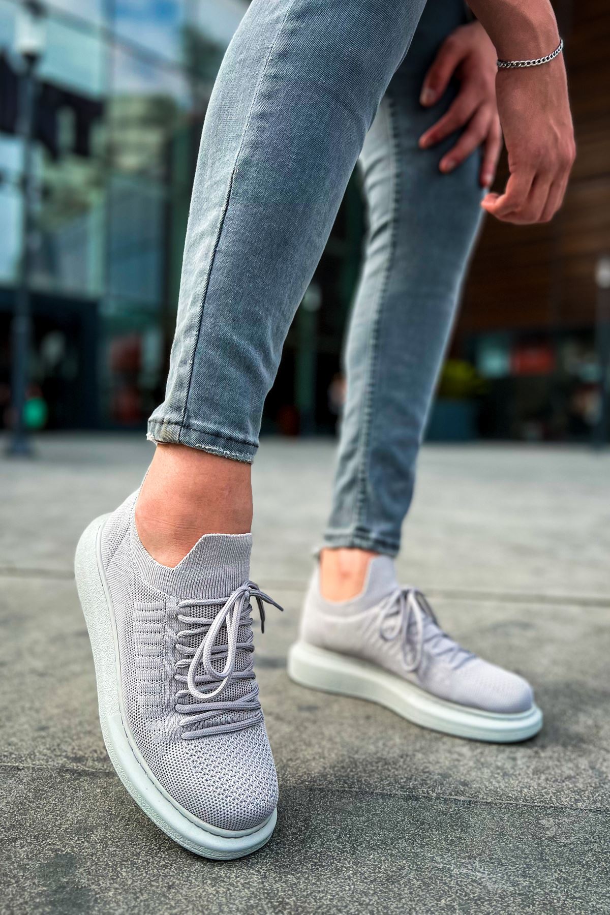 CH307 RT Tricot Herren Sneaker Grau