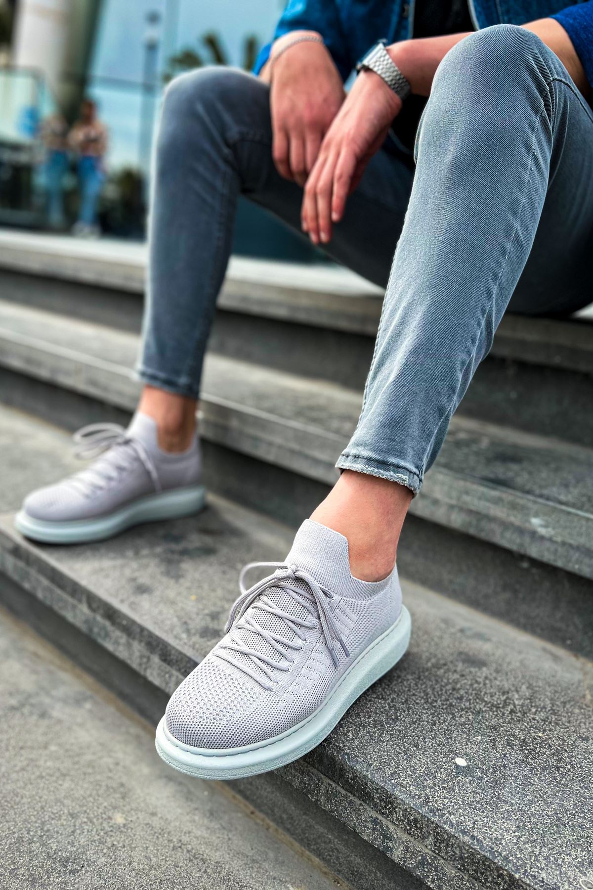 CH307 RT Tricot Herren Sneaker Grau