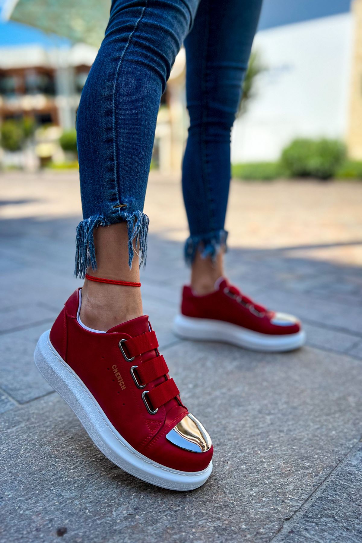 CH251 CBT Mirror Kadın Ayakkabı Red