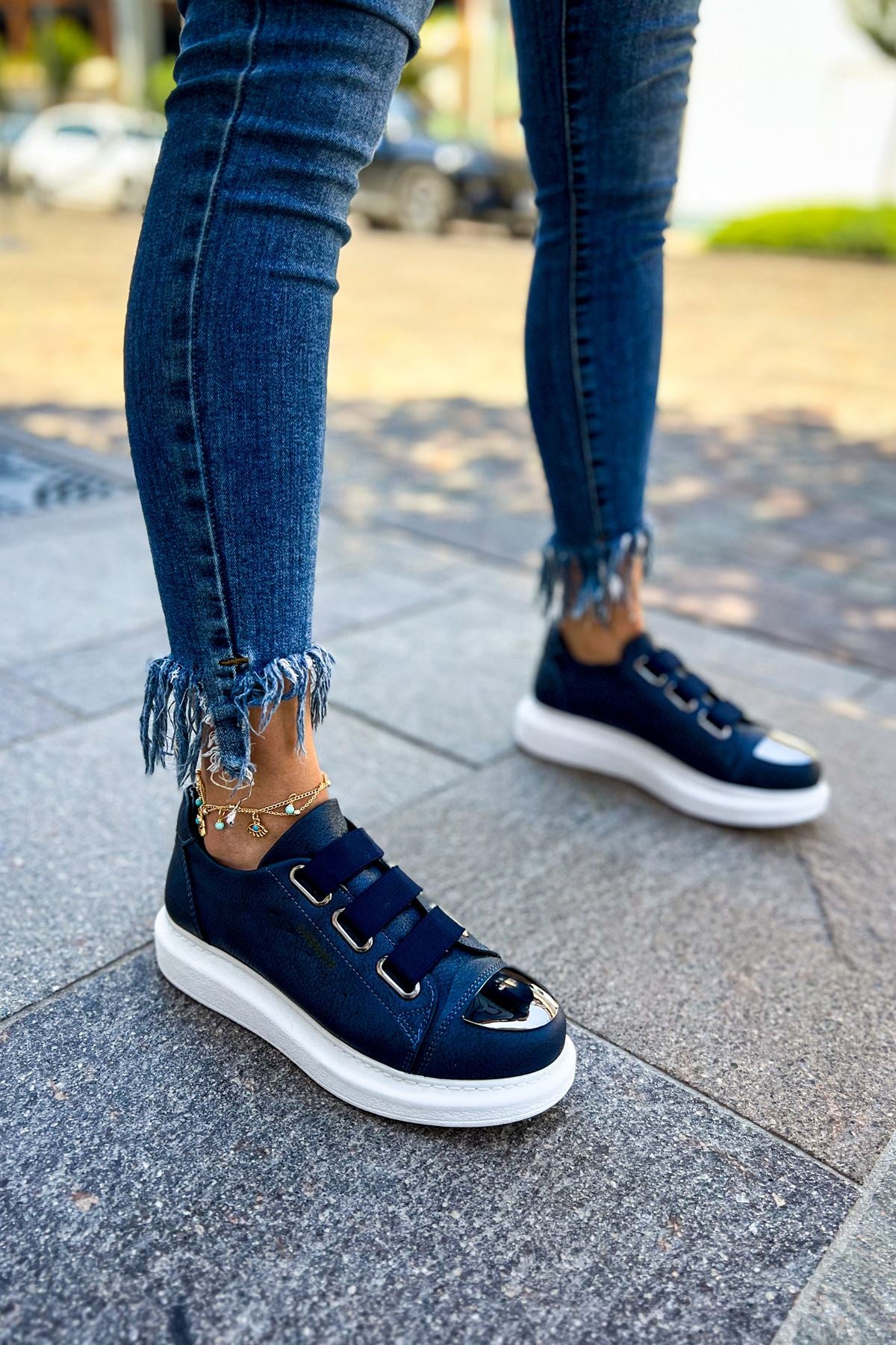 CH251 CBT Mirror Kadın Ayakkabı Navy Blue