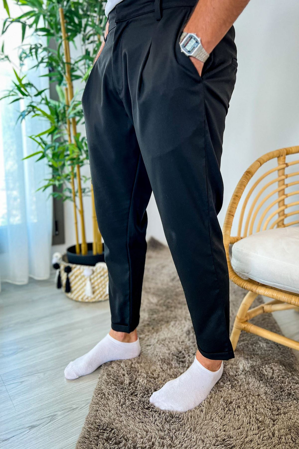 Chekcich Jogger Pantolon Schwarz