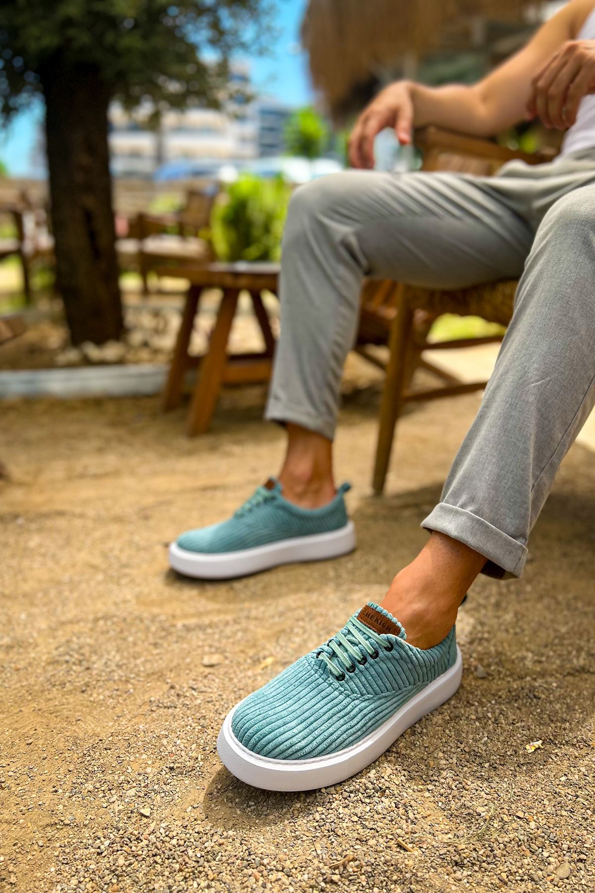 CH173 - KBT Velluto Men's Sneakers SU YESILI