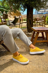 CH173 - KBT Velluto Men's Sneakers Yellow