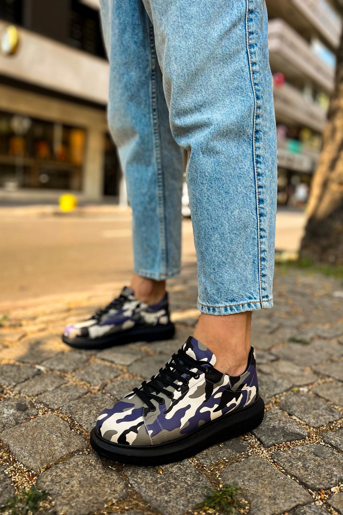 CH252 ST Men Sneaker 305 GRI KAMUFLAJ
