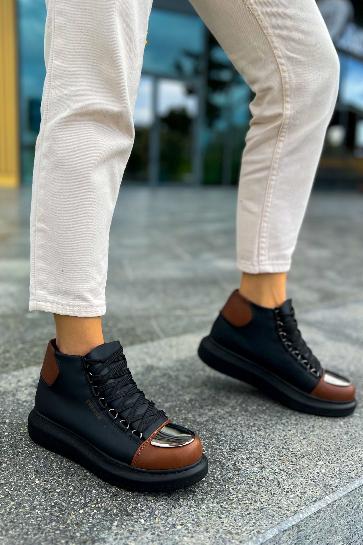 CH267 GST Roma Mirror Women's Boot SIYAH/TABA