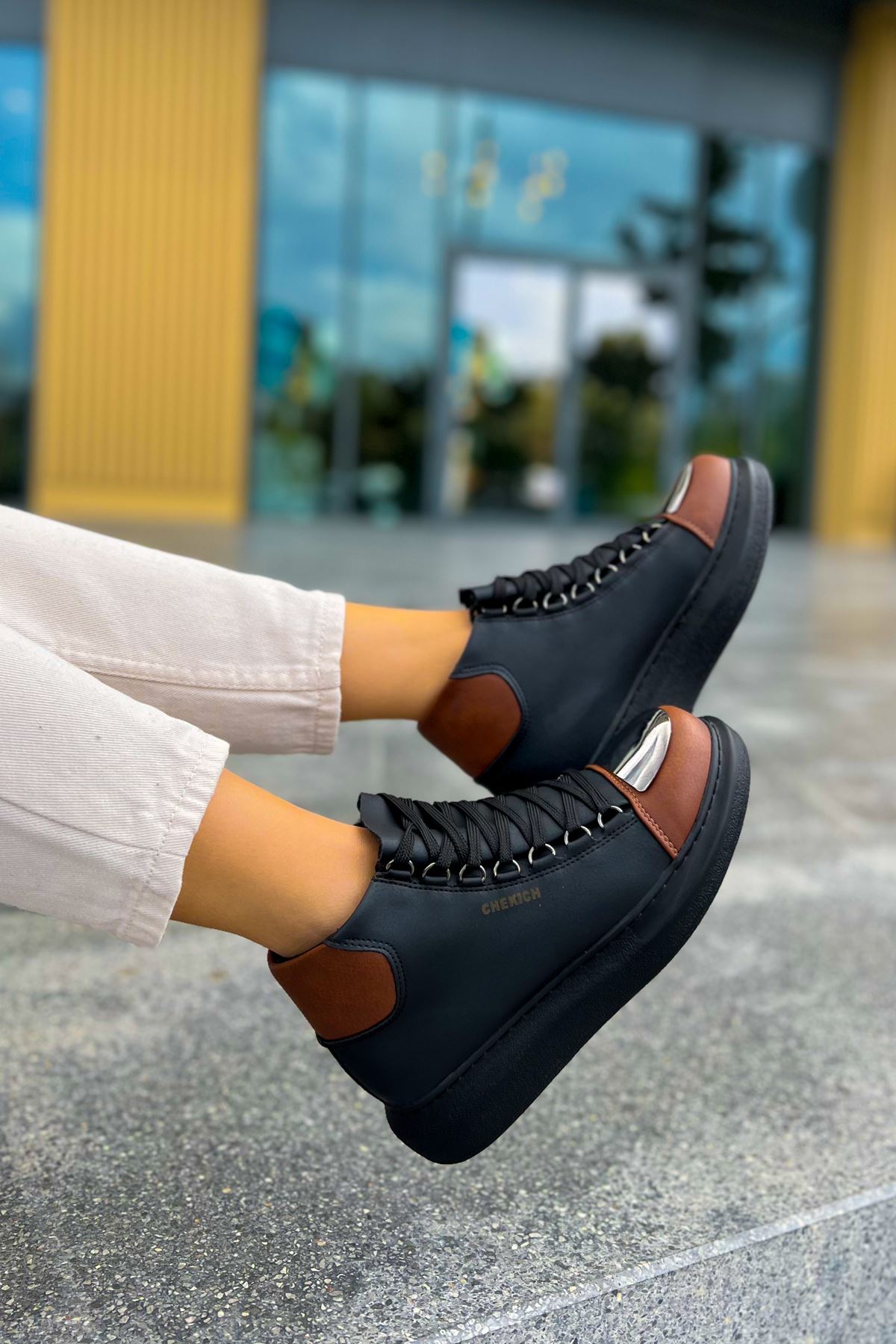 CH267 GST Roma Mirror Women's Boot SIYAH/TABA
